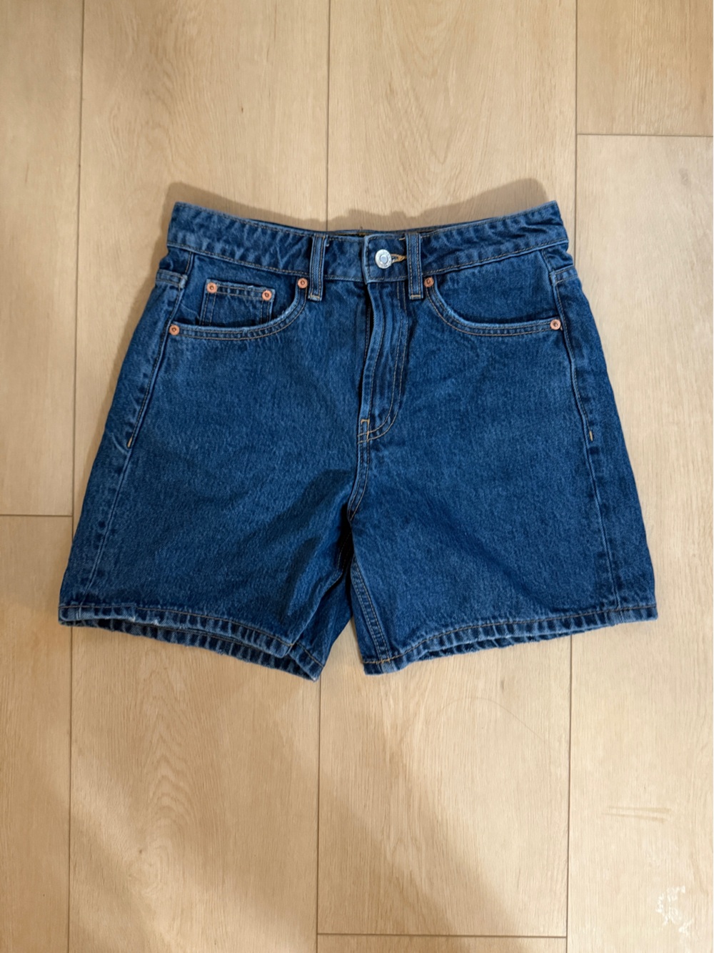Zara Denim Baggy Denim Shorts